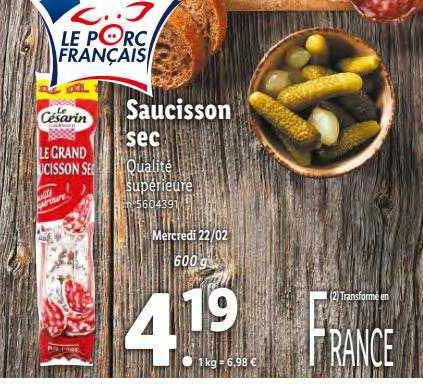 Saucisson Sec Le Césarin