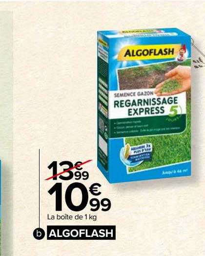 semence gazon regarnissage express algoflash