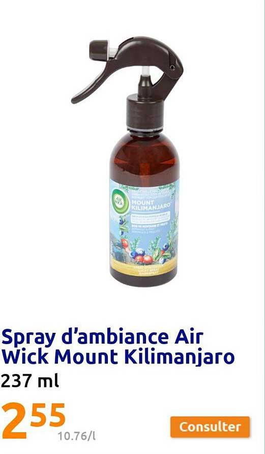Spray D'ambiance Air Wick Mount Kilimanjaro