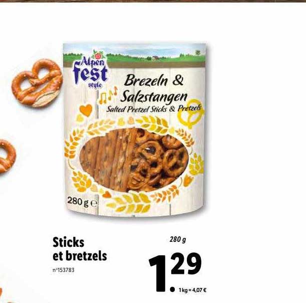 sticks et bretzels alpen fest