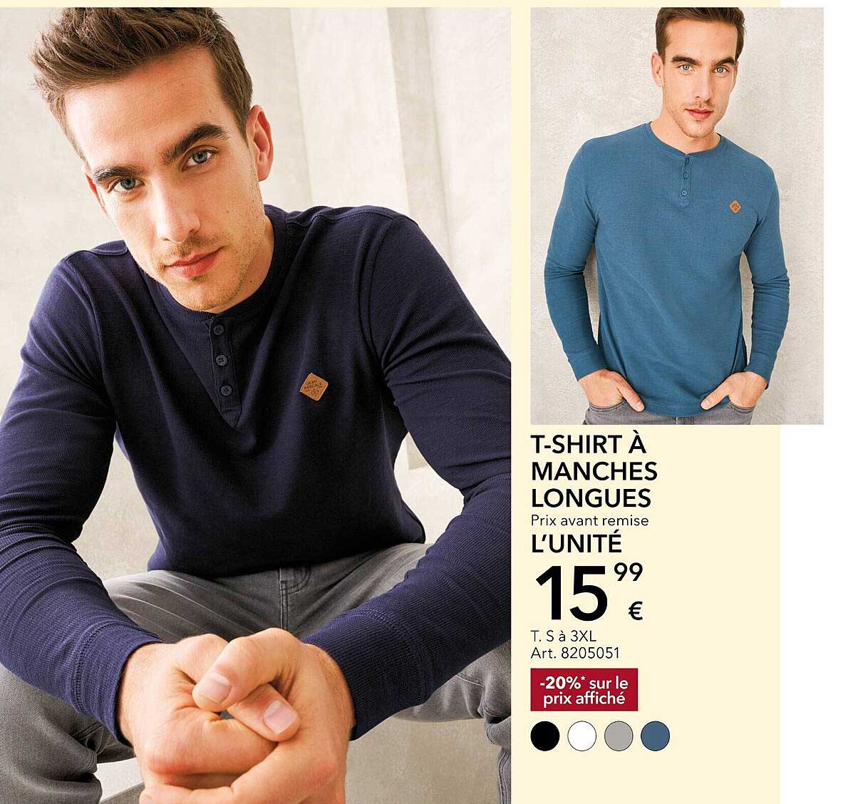 t-shirt à manches longues