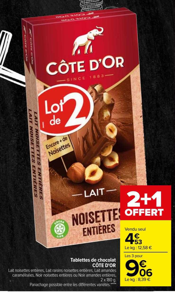 Tablettes De Chocolat Côte D'or