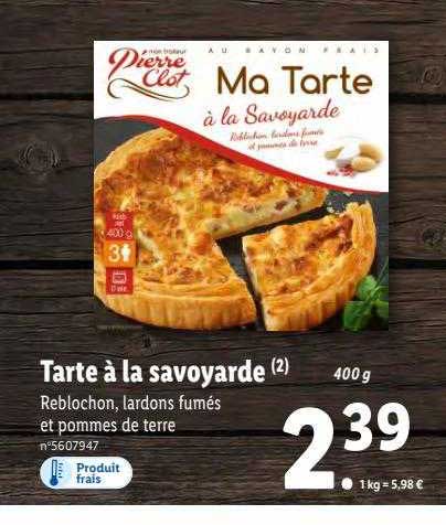 tarte à la savoyarde pierre clot