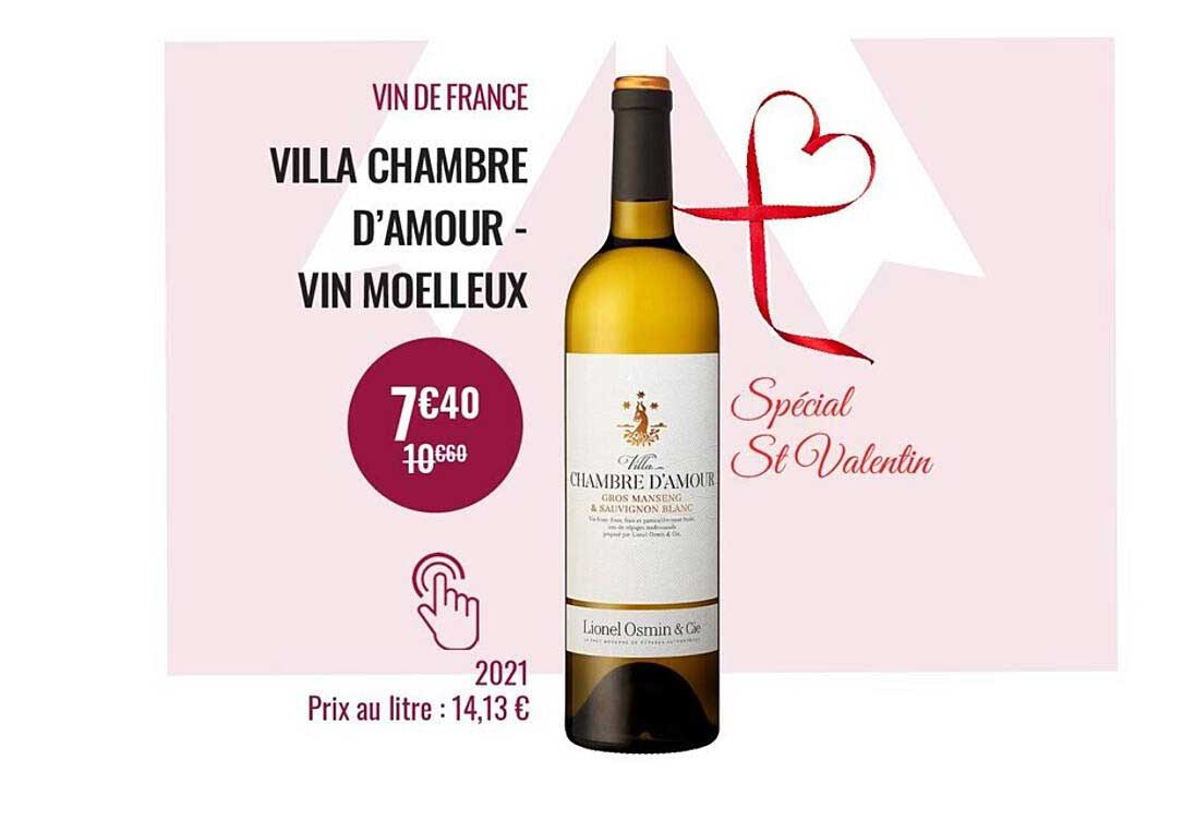vin de france villa chambre d'amour - vin moelleux