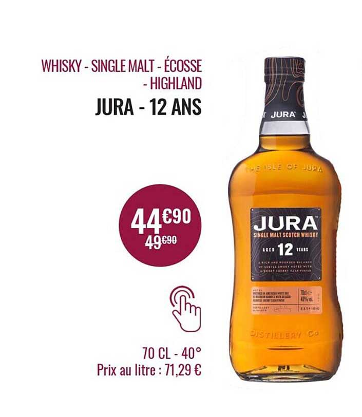 whisky - single malt - écosse - highland - jura - 12 ans