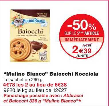 "mulino bianco" baiocchi nocciola