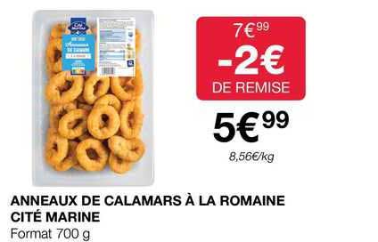 anneaux de calamars à la romaine cité marine