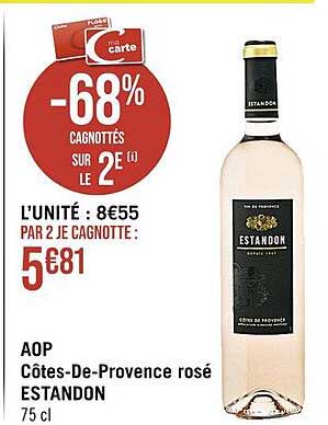 Aop Côtes-de-provence Rosé Estandon