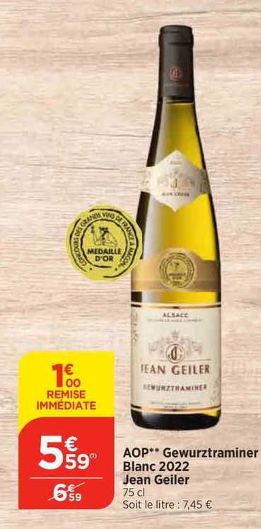 aop gewurztraminer blanc 2022 jean geiler