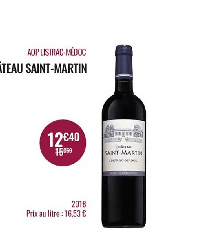 aop listrac-médoc château saint-martin