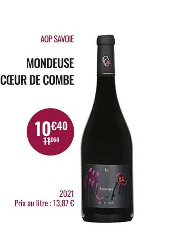aop savoie mondeuse cœur de combe
