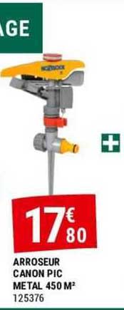 arroseur canon pic metal 450 m2