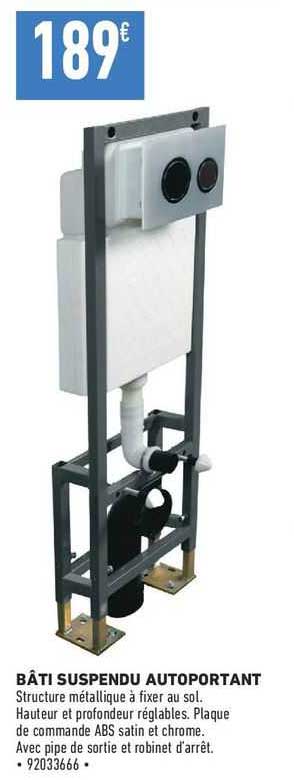 bâti suspendu autoportant