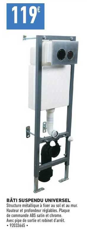 bâti suspendu universel