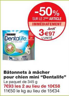 Bâtonnets à Mâcher Pour Cien Mini "dentalife
