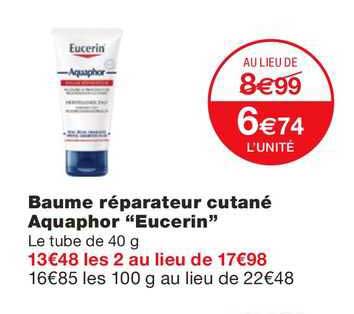 baume réparateur cutané aquaphor "eucerin"