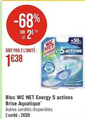 bloc wc net energy 5 actions brise aquatique