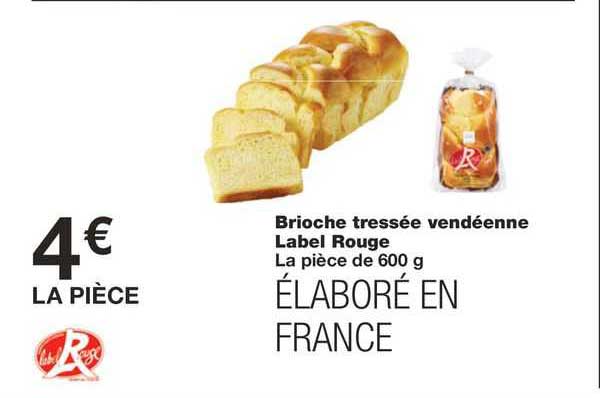 Brioche Tressée Vendéenne Label Rouge