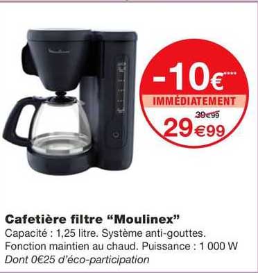 Cafetière Filtre "moulinex"