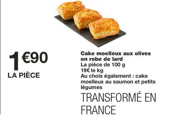 Cake Moelleux Aux Olives En Robe De Lard