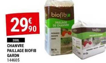 Chanvre Paillage Biofib Gardn