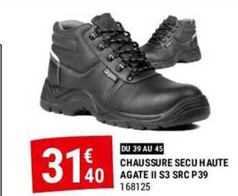 chaussure secu haute agate ii s3 src p39