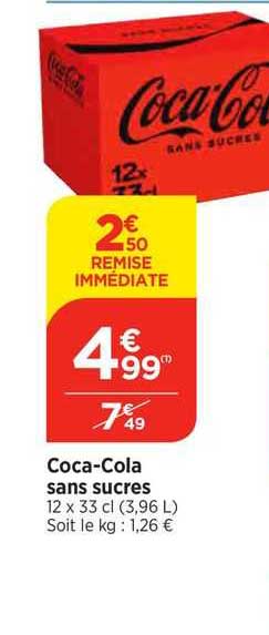 coca-cola sans sucres