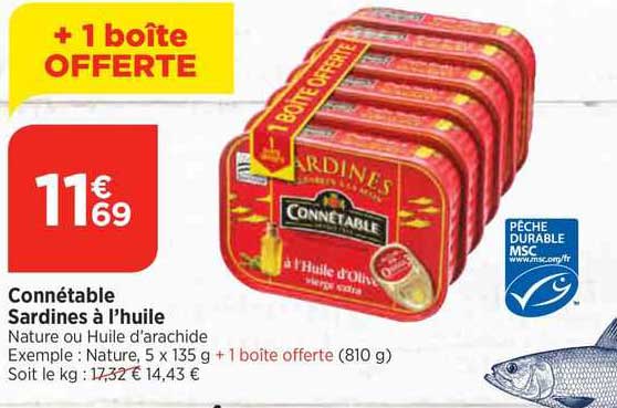 Connétable Sardines à  L'huile