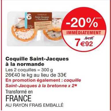 coquille saint-jacques à la normande