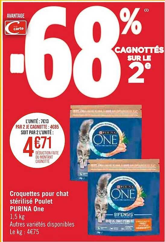 Croquettes Pour Chat Stérilisé Poulet Purina One