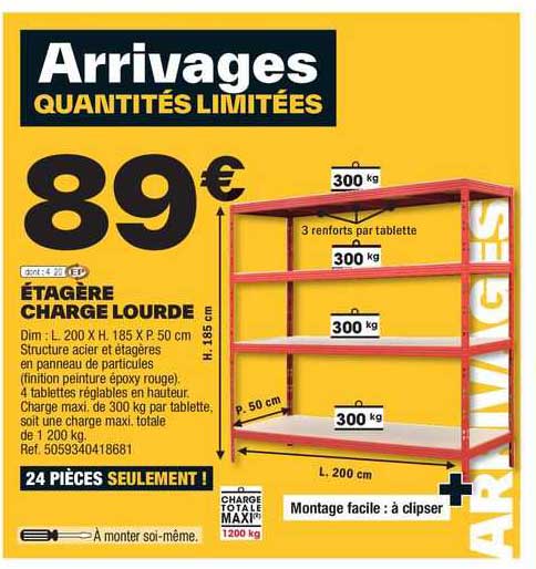 étagère charge lourde