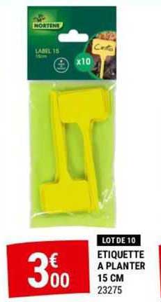 etiquette à planter 15 cm