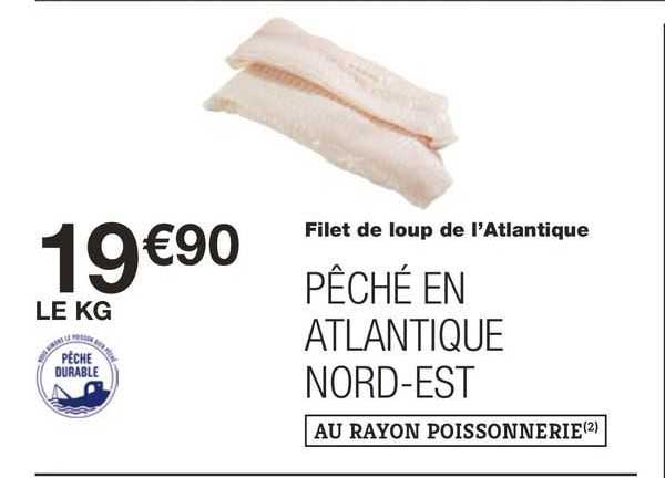 filet de loup de  l'atlantique