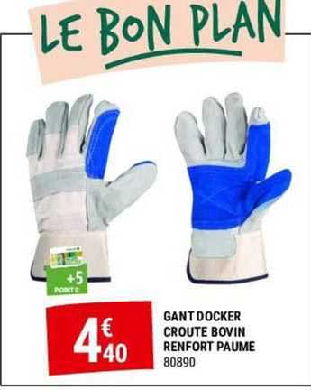 gant docker croute bovin renfort paume