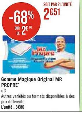 gomme magique original mr propre