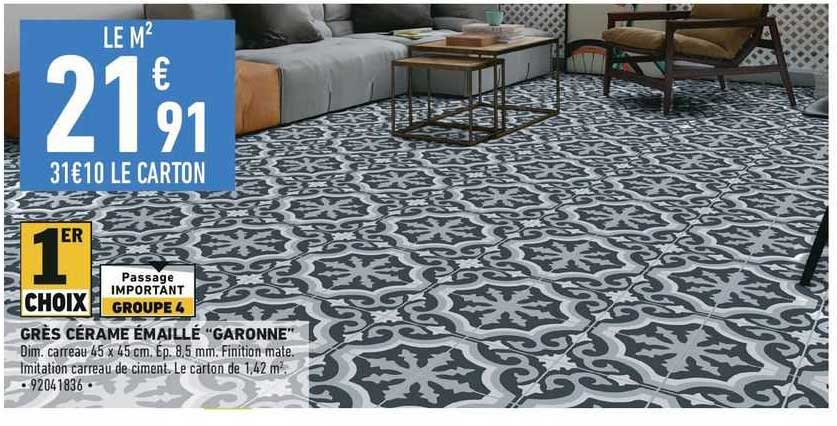 grès cérame émaillé "garonne"