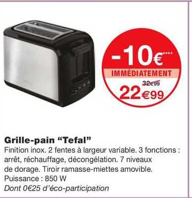 grille-pain "tefal"