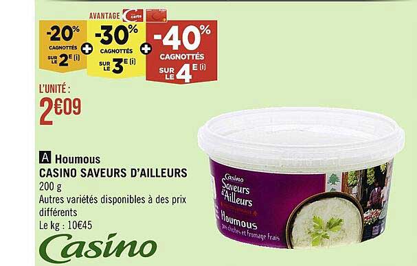 houmous casino saveurs d'ailleurs