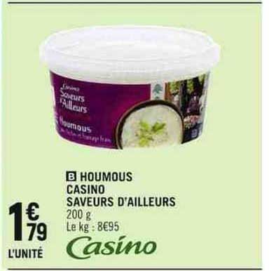 houmous casino saveurs d'ailleurs