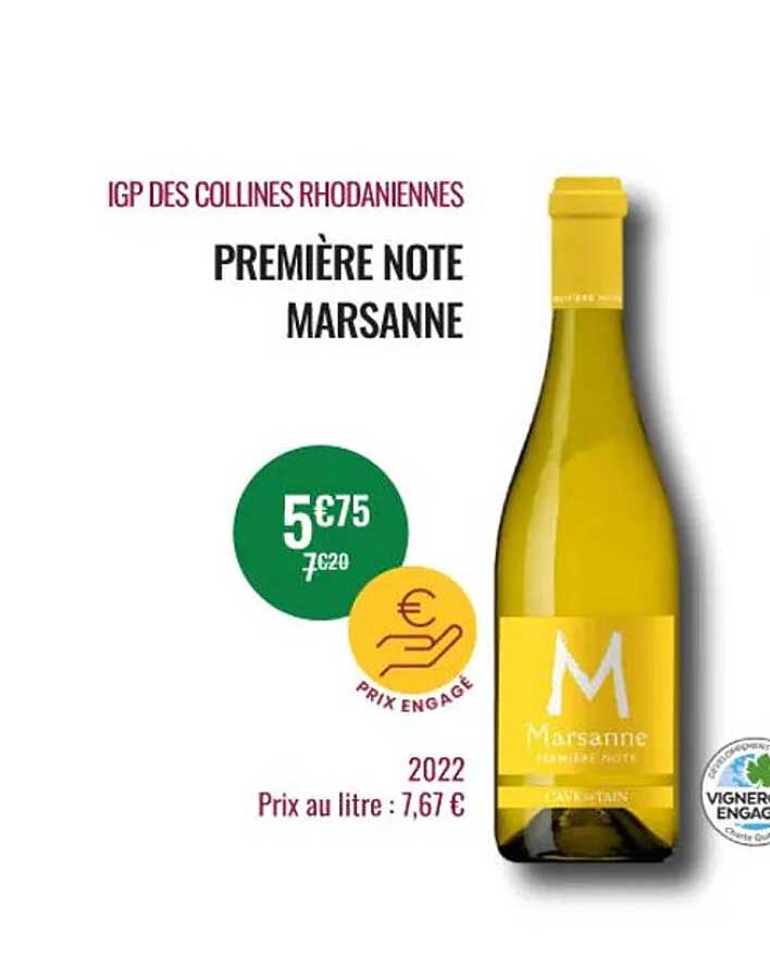 igp des collines rhodaniennes premère note marsanne