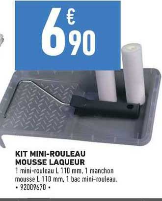 kit mini-rouleau mousse laqueur
