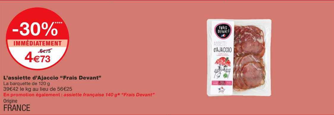 l'assiette d'ajaccio "frais devant"