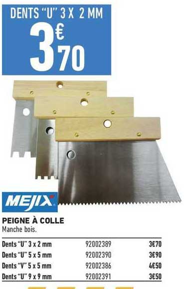 mejix peigne à colle