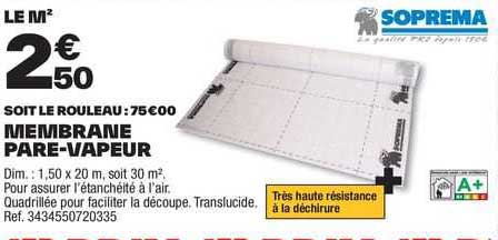 membrane pare-vapeur soprema