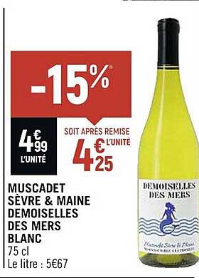 muscadet sèvre & maine demoiselles des mers blanc