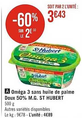 oméga 3 sans huile de palme doux 50% mg.g. st hubert