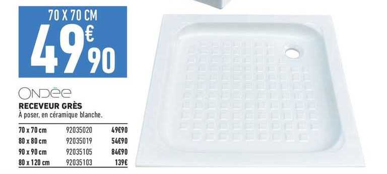 ondee receveur grès