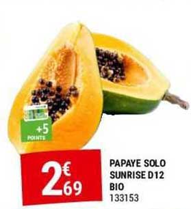 papaye solo sunrise d12  bio