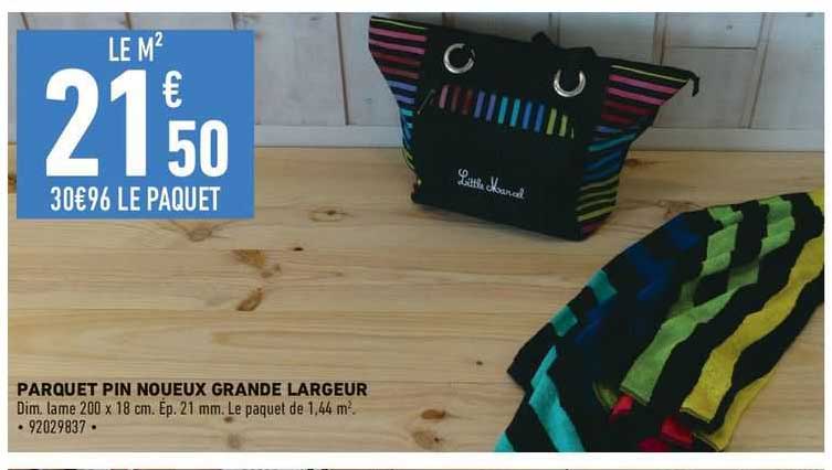 parquet pin noueux grande largeur