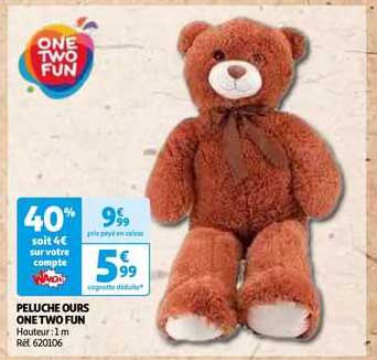peluche ours one two fun